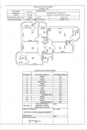 Apartament 4 camere Păcurari  - imagine 9