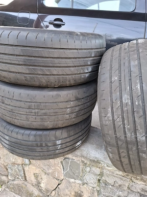 roti echipate cauciucuri de vara si genti de tabla cu capace 205 55 16 - imagine 5