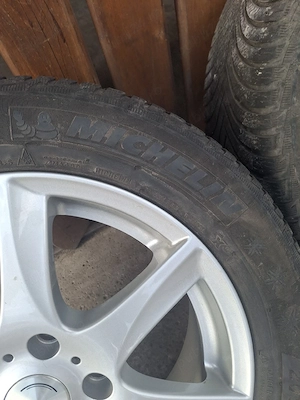 jante aliaj aluminiu pe 16 + anvelope iarna  - imagine 4