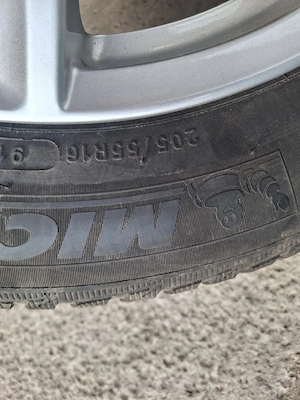 jante aliaj aluminiu pe 16 + anvelope iarna  - imagine 3