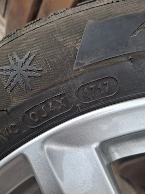 jante aliaj aluminiu pe 16 + anvelope iarna  - imagine 2