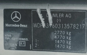 Vand Mercedes Benz Vito CDI 111 autoutilitară  fab 2010 - imagine 6