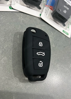 Husa cheie auto silicon Audi - imagine 3