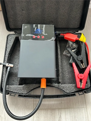 Starter auto baterie cu compresor portabil multifunctional - Power Bank Kit pornire - imagine 4
