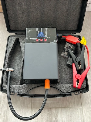 Starter auto baterie cu compresor portabil multifunctional - Power Bank Kit pornire - imagine 5