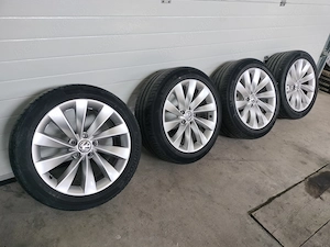 Jante 5X112 aliaj originale vw-audi cu cauciucuri 225 50 18