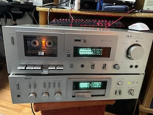 Deck Akai CS-M02 + Amplificator Akai AM-U02