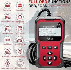 Tester auto universal diagnoza OBD2 V410 - sterge erori rapid - imagine 3