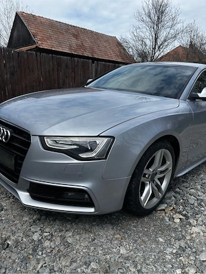 Fata completa bot parte frontala Audi A5 facelift 2015 faruri xenon capota bara s line trager radiat - imagine 3