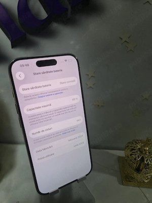 iPhone 15 PRO 5G 128GB Baterie:89%.Pre  fix Ca NOU.