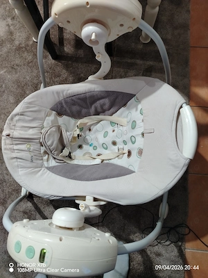 Leagăn electric bebe și patut - imagine 2