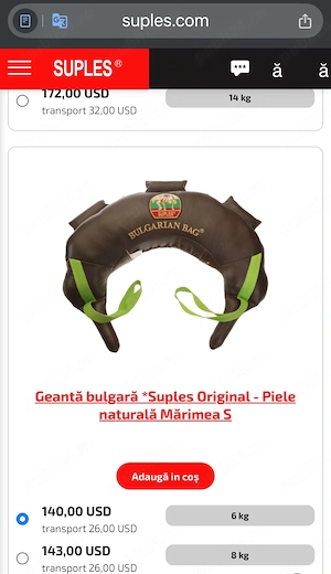 Vand Bulgarian bag de 5 si 8 kg 