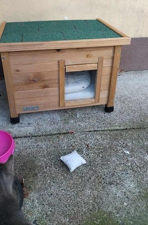 Cușcă din lemn pentru pisică - imagine 2