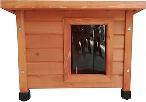 Cușcă din lemn pentru pisică