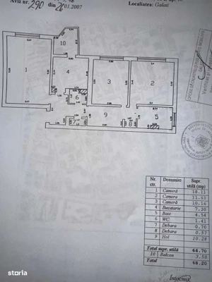 Apartament 3 camere decomandate, etaj 2 – zona Piata Centrala - imagine 9