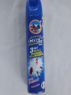 Insecticid spray Cock Mat, 450 Ml. Împotriva gândacilor  și insectelor târâtoare.