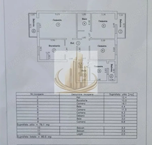 Apartament 4 camere, 76mp + 3 balcoane, zona Calea Aradului - imagine 10