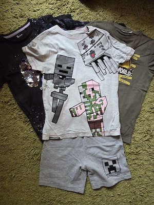  Set 4 tricouri+ bermude 9-10 ani 