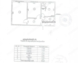 Decomandat mobilat parcare 2 camere Huedin Brancoveanu - imagine 8