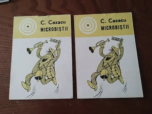 237. Cărticică de caricaturi, Microbiștii, Constantin Cazacu, 1980