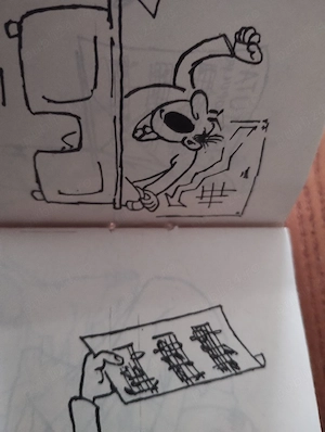 240. Cărticică de caricaturi, Două muzici, două, Constantin Cazacu, 1980 - imagine 3