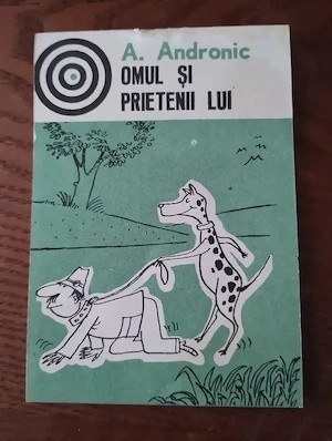 243. Cărticică de caricaturi, Omul si prietenii lui, Adrian Andronic, 1980