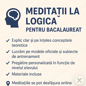 Meditații Online- Logică Bacalaureat