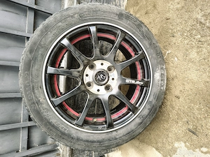 Jante aliaj R 14 / 4 x 100 / cb 67 mm , set prezoane cromate ,  - imagine 4