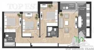 Apartament cu 4 camere de vanzare in zona de Nord - imagine 9