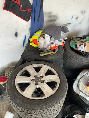 Jante Aliaj originale Audi 17 cu anvelope MS