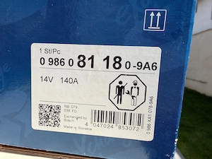 Alternator BOSCH 0 986 081 18 0-9A6 - imagine 2