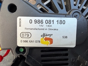 Alternator BOSCH 0 986 081 18 0-9A6 - imagine 5