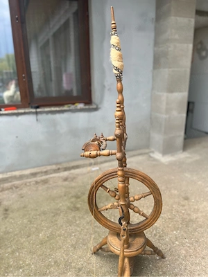 roata de tors lână - imagine 4