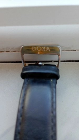 Ceas elvetian original Doxa ultra-slim Royal 220.30 placat cu aur - imagine 4