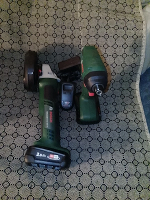 Set Bosch flex si impact cu 2acum .incarcator