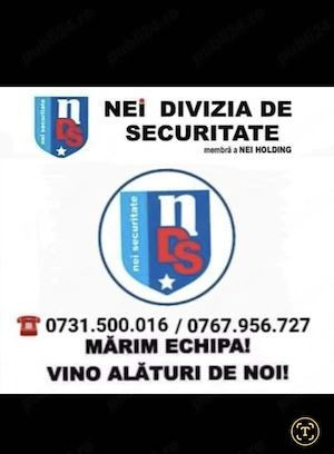 Angajăm Agenții de Securitate 
