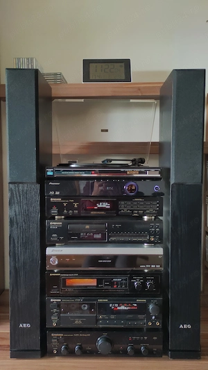 Vand linie PIONEER + pick-up SANYO + boxe AEG