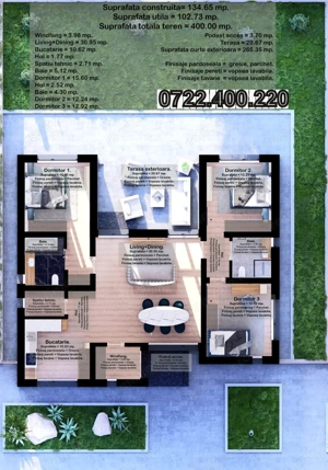 Investește în calitate: Case pe parter în cel mai nou și aerisit complex. - imagine 13