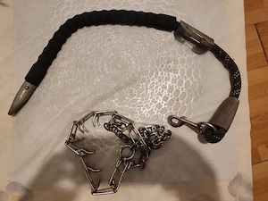 vând lesă + zgarda de forță la 130 de lei