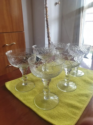 Set  7 pahare Vintage  cristal Princess House   Model Heritage (anii '70) 280RON