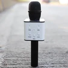 Microfon karaoke Bluetooth cu boxa încorporată, 1+1 gratis,nou - imagine 4