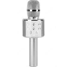 Microfon karaoke Bluetooth cu boxa încorporată, 1+1 gratis,nou - imagine 3