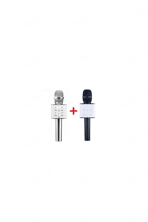 Microfon karaoke Bluetooth cu boxa încorporată, 1+1 gratis,nou