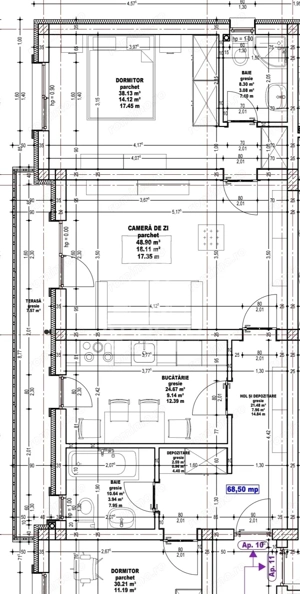 Apartament de vanzare cu 3 camere si 2 bai, in bloc nou, Calea Urseni, Giroc - imagine 10