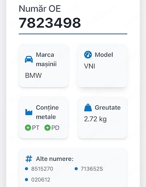 catalizator filtru de particule bmw 8515270 - imagine 2