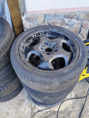 jante BMW,17 Zoll cele negre 16 Zoll cele arginti - imagine 3