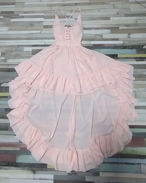 Rochie scurta,cu trenă - imagine 2