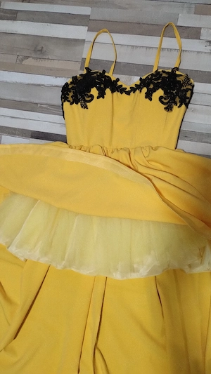 Rochie scurta,cu trenă - imagine 4