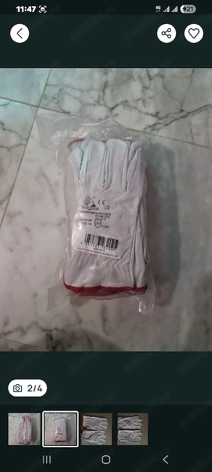 Mănuși piele protecția muncii NOI