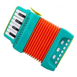 Acordeon interactiv pentru copii cu 10 clape,2 bași,29x15x17 cm,nou - imagine 2